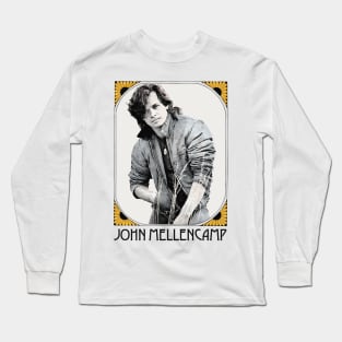 John Mellencamp --- 80s Retro Aesthetic Long Sleeve T-Shirt